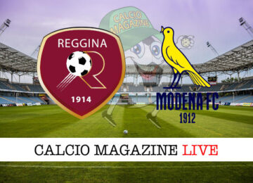 Reggina Modena cronaca diretta live risultato tempo reale