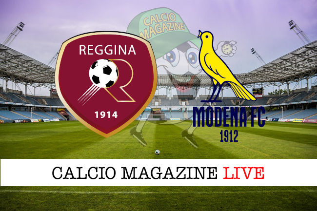 Reggina Modena cronaca diretta live risultato tempo reale