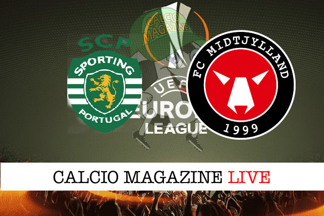 Sporting Lisbona Midtjylland cronaca diretta live risultato in tempo reale
