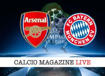 Arsenal Bayern Monaco cronaca diretta live risultato in tempo reale