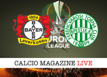 Bayer Leverkusen Ferencvaros cronaca diretta live risultato in tempo reale