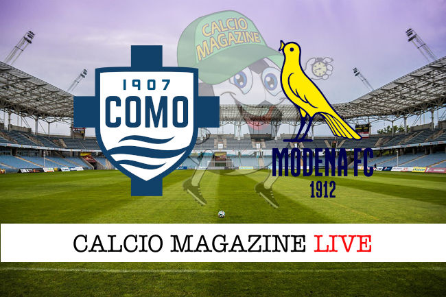 Como Modena cronaca diretta live risultato in tempo reale