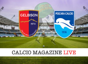 Gelbison Pescara cronaca diretta live risultato in tempo reale