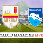 Messina Pescara cronaca diretta live risultato in tempo reale