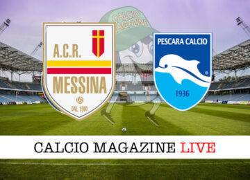 Messina Pescara cronaca diretta live risultato in tempo reale