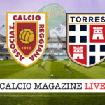 Reggiana Torres cronaca diretta live risultato in tempo reale