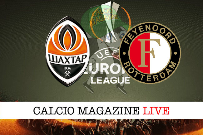 Shakhtar Feyenoord cronaca diretta live risultato in tempo reale