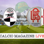 Siena Alessandria cronaca diretta live risultato in tempo reale