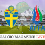 Svezia Azerbaigian cronaca diretta live risultato in tempo reale