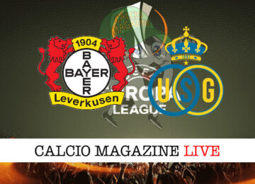 Bayer Leverkusen Royal Union Saint-Gilloise cronaca diretta live risultato in tempo reale