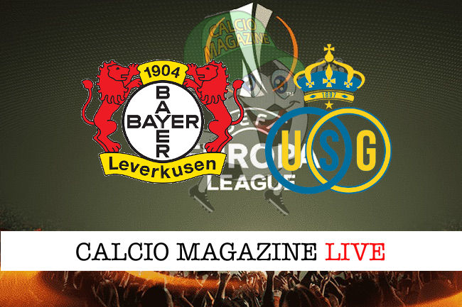 Bayer Leverkusen Royal Union Saint-Gilloise cronaca diretta live risultato in tempo reale