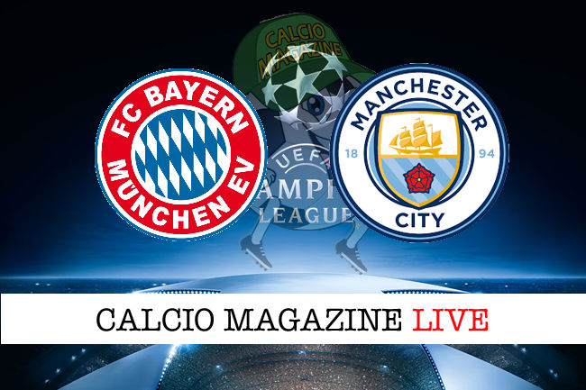 Bayern Monaco Manchester City cronaca diretta live risultato in tempo reale