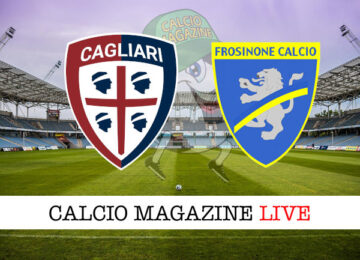 Cagliari Frosinone cronaca diretta live risultato in tempo reale
