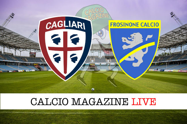 Cagliari Frosinone cronaca diretta live risultato in tempo reale
