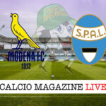 Modena SPAL cronaca diretta live risultato in tempo reale