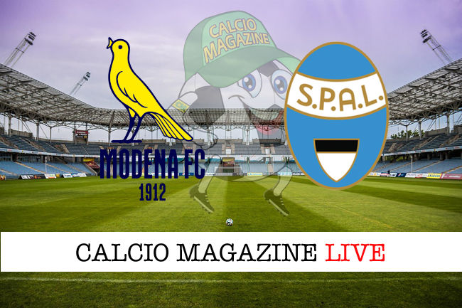 Modena SPAL cronaca diretta live risultato in tempo reale