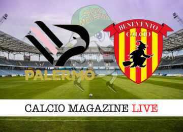 Palermo Benevento cronaca diretta live risultato in tempo reale