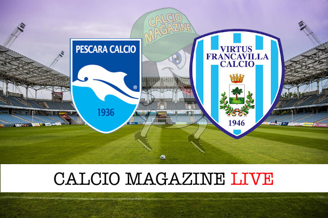Pescara Virtus Francavilla cronaca diretta live risultato in tempo reale