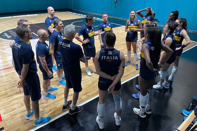 allenamento italia volley femminile