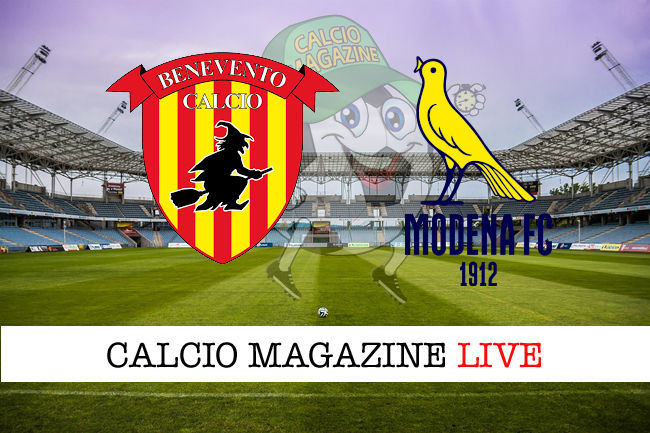 Benevento Modena cronaca diretta live risultato tempo reale