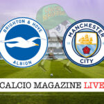 Brighton Manchester City cronaca diretta live risultato tempo reale