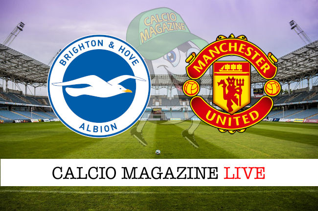 Brighton Manchester United cronaca diretta risultato in tempo reale