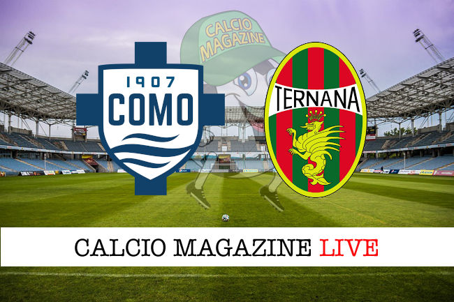 Como Ternana cronaca diretta live risultato tempo reale