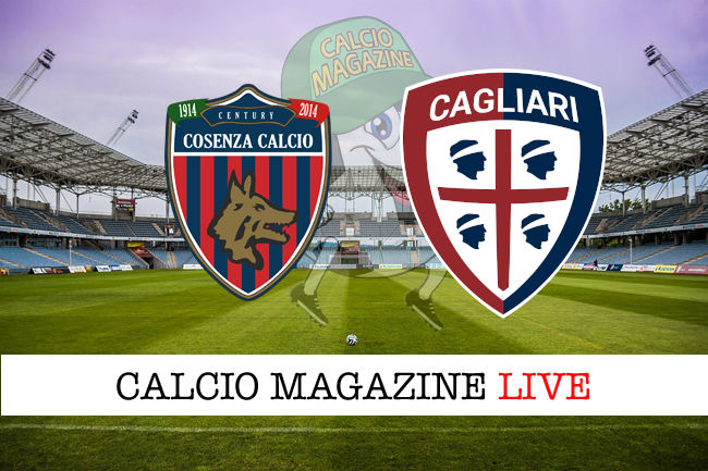 Cosenza Cagliari cronaca diretta live risultato tempo reale