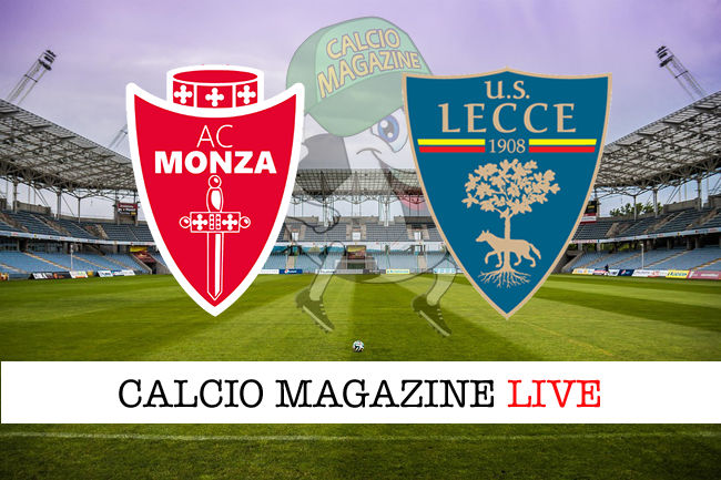 Monza Lecce cronaca diretta live risultato tempo reale