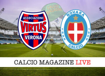 Virtus Verona Novara cronaca diretta live risultato tempo reale
