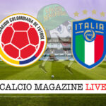 Colombia Italia cronaca diretta live risultato tempo reale