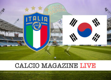 Italia Corea del Sud cronaca diretta live risultato in tempo reale