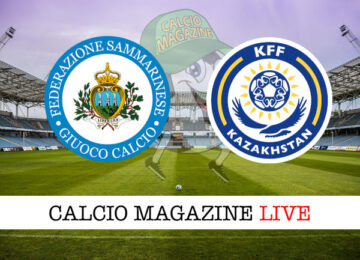 San Marino Kazakistan cronaca diretta live risultato in tempo reale