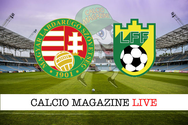 Ungheria Lituania cronaca diretta live risultato in tempo reale