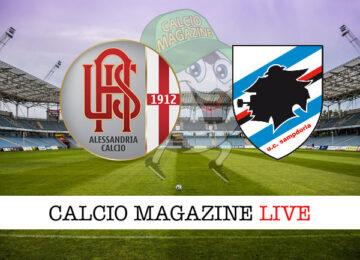 Alessandria Sampdoria cronaca diretta live risultato in tempo reale