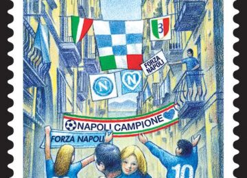 Francobollo dedicato al Napoli Campione d'Italia 2022/23