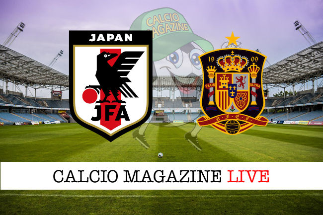 Giappone Spagna cronaca diretta live risultato in tempo reale