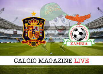 Spagna Zambia cronaca diretta live risultato in tempo reale