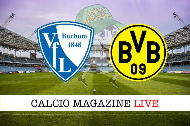 Bochum Borussia Dortmund cronaca diretta live risultato tempo reale