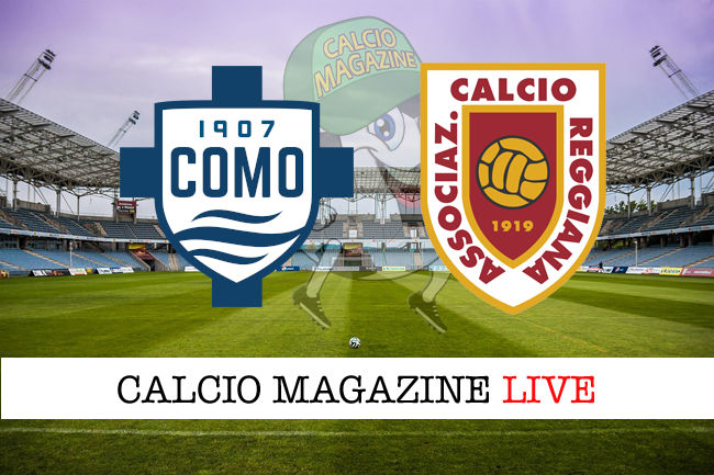 Como Reggiana cronaca diretta live risultato tempo reale