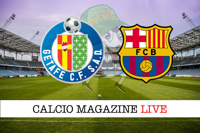Getafe Barcellona cronaca diretta live risultato in tempo reale