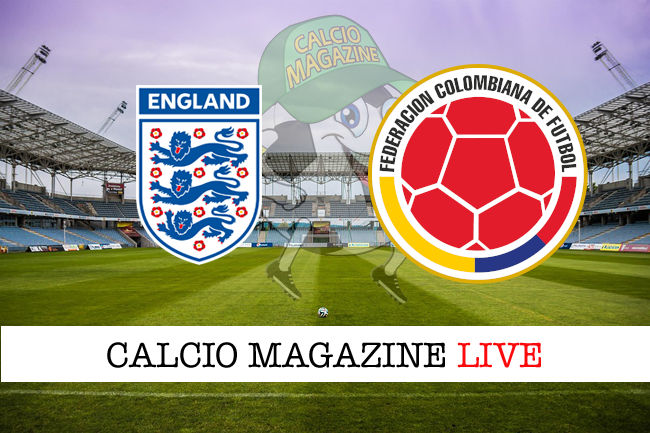 Inghilterra Colombia cronaca diretta live risultato in tempo reale