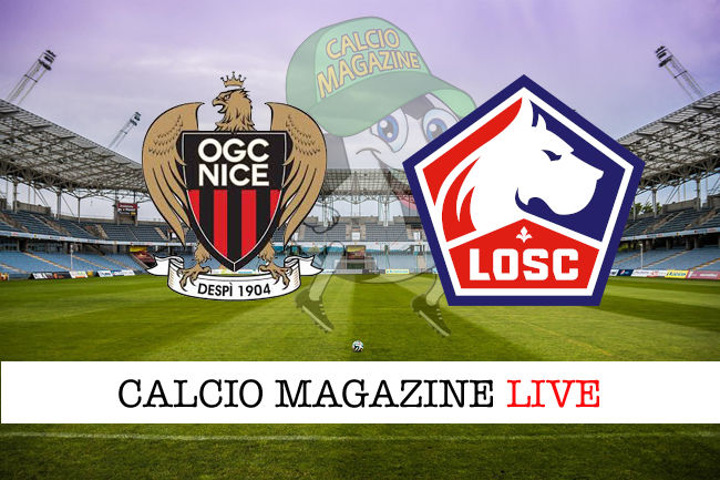 Nizza Lille cronaca diretta live risultato in tempo reale
