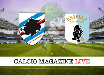 Sampdoria Virtus Entella cronaca diretta live risultato in tempo reale