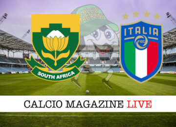 Sudafrica Italia cronaca diretta live risultato in tempo reale