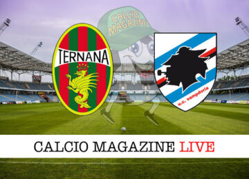 Ternana Sampdoria cronaca diretta live risultato in tempo reale