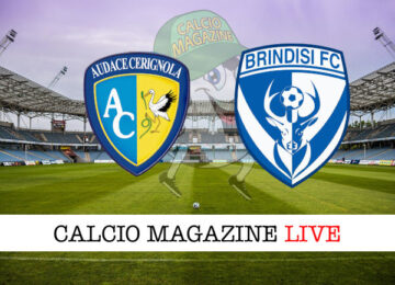 Audace Cerignola Brindisi cronaca diretta live risultato in tempo reale