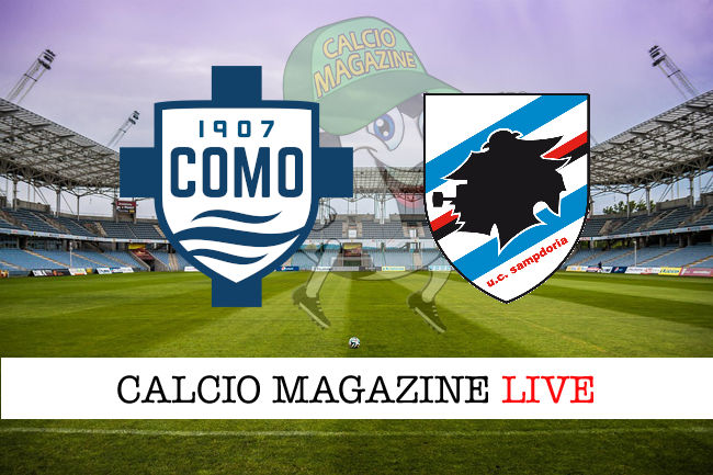 Como Sampdoria cronaca diretta live risultato in tempo reale