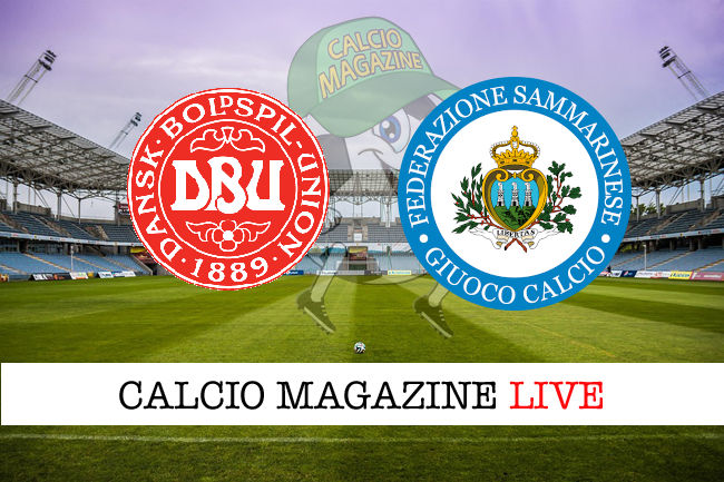 Danimarca San Marino cronaca diretta live risultato in tempo reale