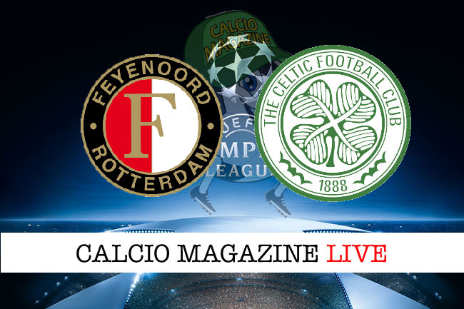 Feyenoord Celtic cronaca diretta live risultato in tempo reale